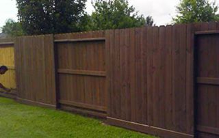 fence repair and staining