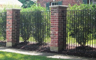 brick fence columns